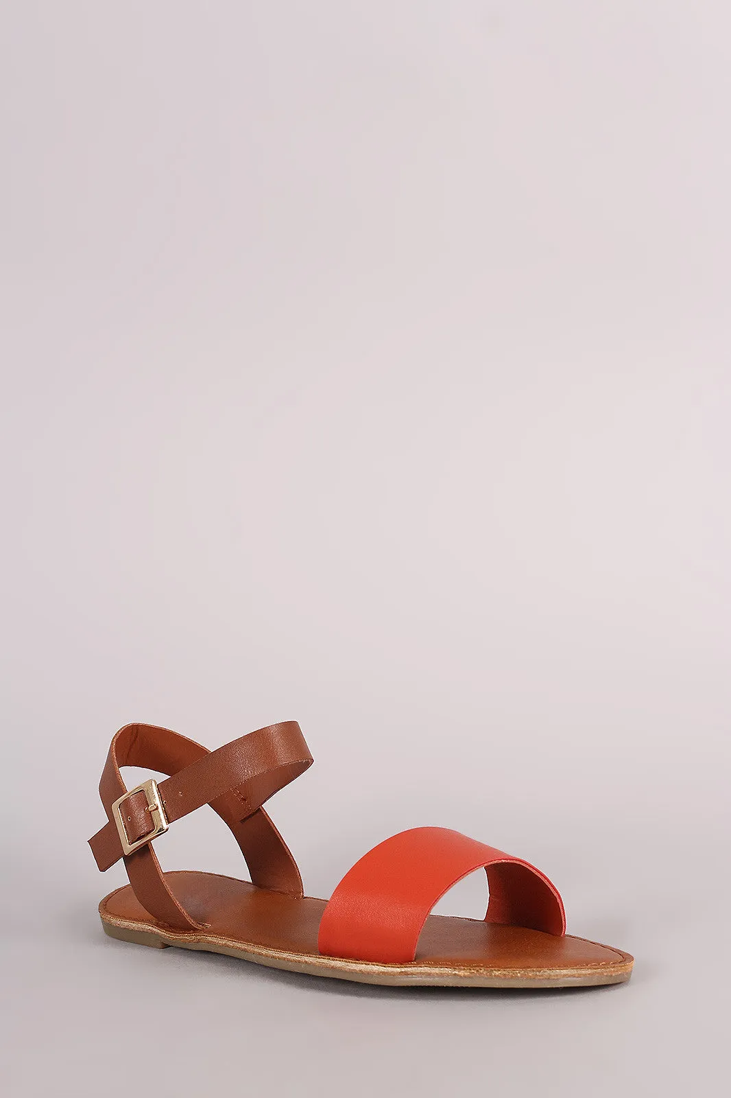 Value-based Flat Strap Open Ankle Toe Sandal Ergonomic
