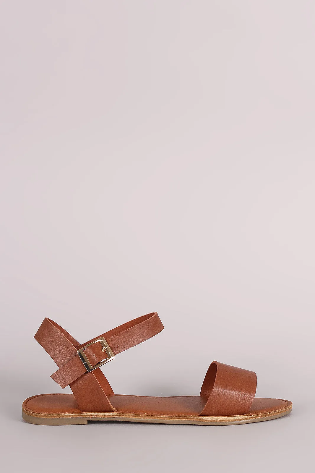 Value-based Flat Strap Open Ankle Toe Sandal Ergonomic