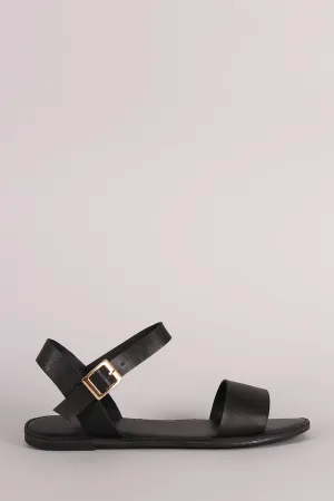 Value-based Flat Strap Open Ankle Toe Sandal Ergonomic