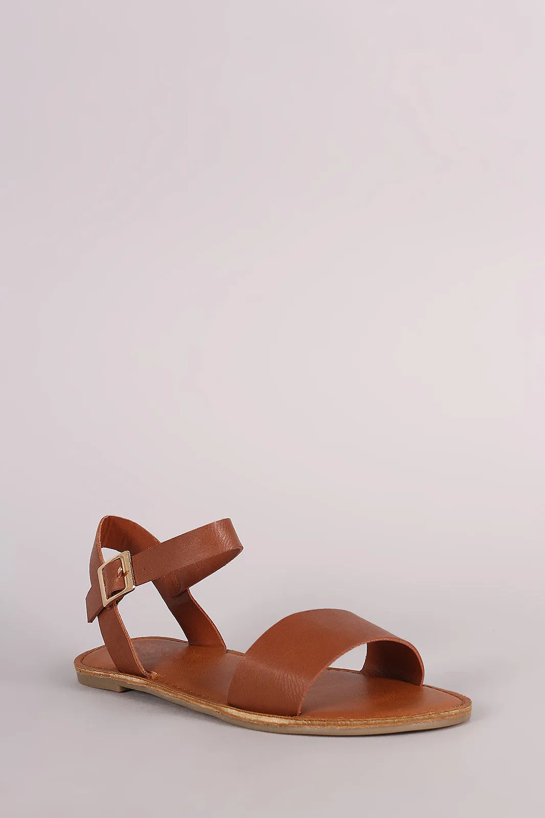 Value-based Flat Strap Open Ankle Toe Sandal Ergonomic