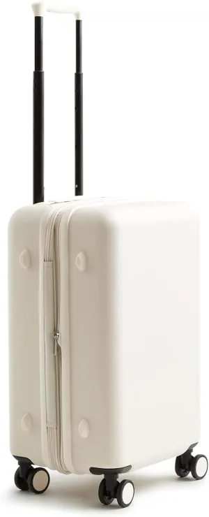 Vera Bradley Women's Hardside Luggage 22 Inch Adair Spinner, Cottage Cream, One Size