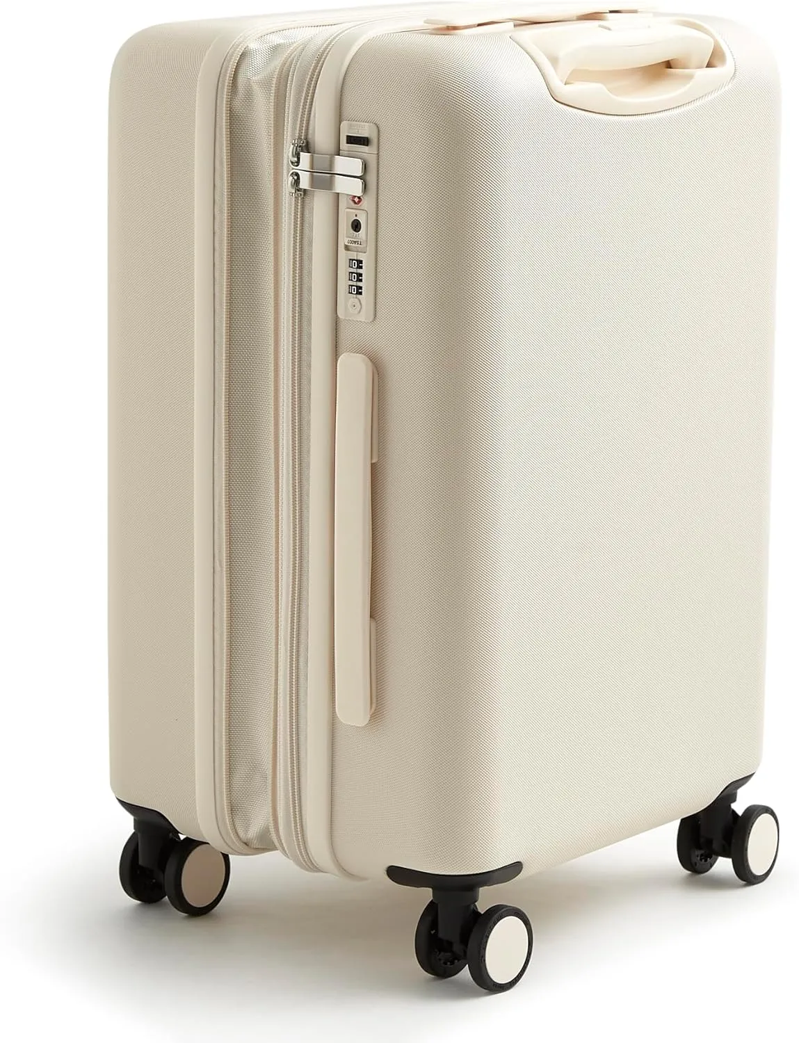 Vera Bradley Women's Hardside Luggage 22 Inch Adair Spinner, Cottage Cream, One Size