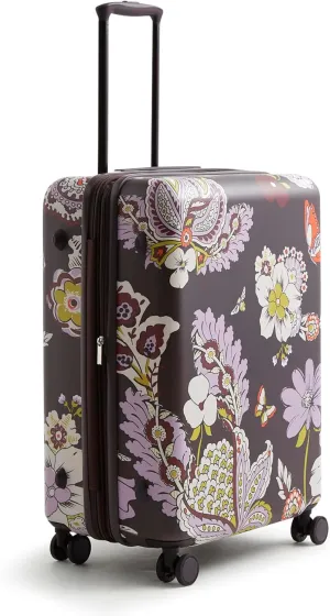 Vera Bradley Women's Hardside Luggage 26 Inch Adair Spinner, Subtle Bouquet, One Size