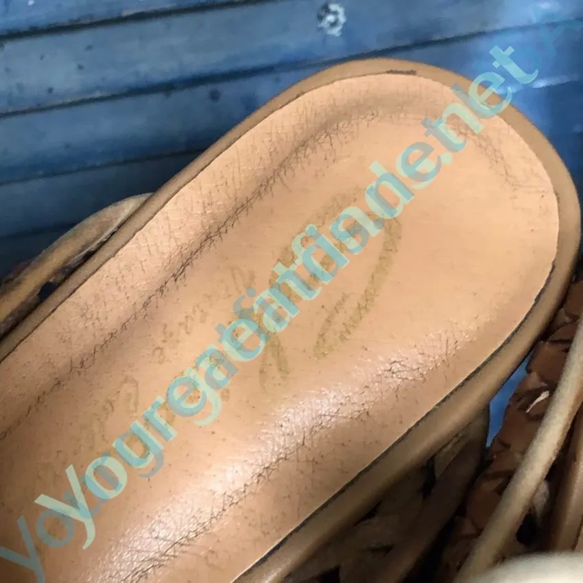 Vintage Woven Brown Leather Mules Sbicca Size 7 Shoes