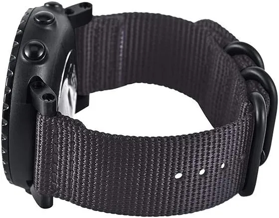 Watch Wrist Band Compatible with Suunto Core, Premium Woven Nylon Canvas Strap Replacement Kit, 24mm Sport Strap, Lugs Adapter, Threadlocker, Screw Tools