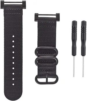 Watch Wrist Band Compatible with Suunto Core, Premium Woven Nylon Canvas Strap Replacement Kit, 24mm Sport Strap, Lugs Adapter, Threadlocker, Screw Tools