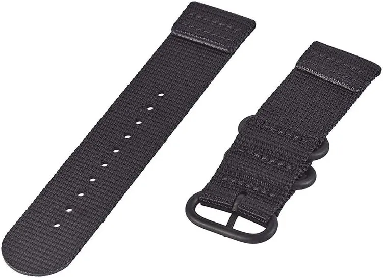Watch Wrist Band Compatible with Suunto Core, Premium Woven Nylon Canvas Strap Replacement Kit, 24mm Sport Strap, Lugs Adapter, Threadlocker, Screw Tools