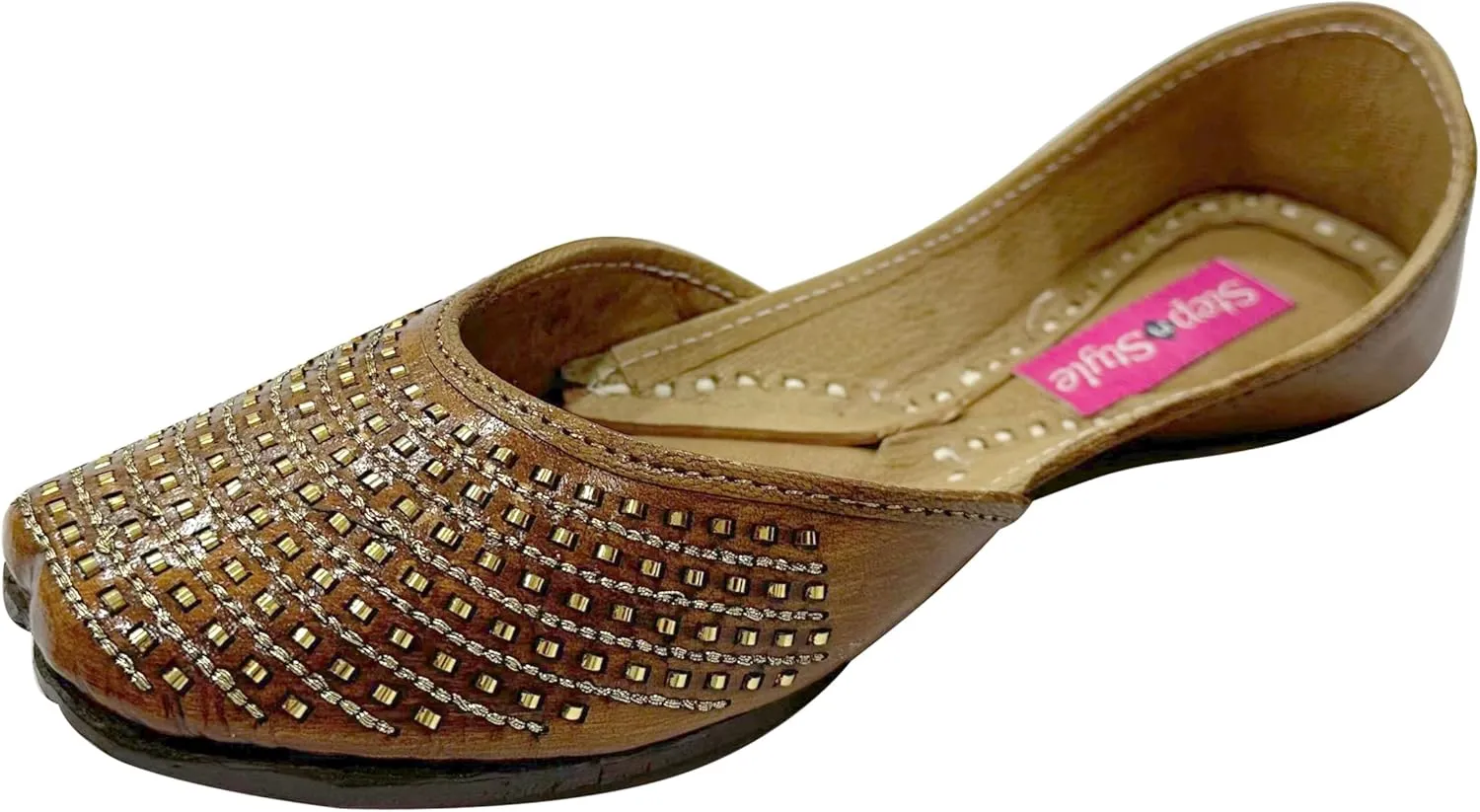 Wedding Handmade Ethnic Sandal Juttis Shoes Punjabi Mojari Indian Khussa For Women