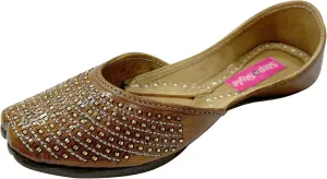Wedding Handmade Ethnic Sandal Juttis Shoes Punjabi Mojari Indian Khussa For Women