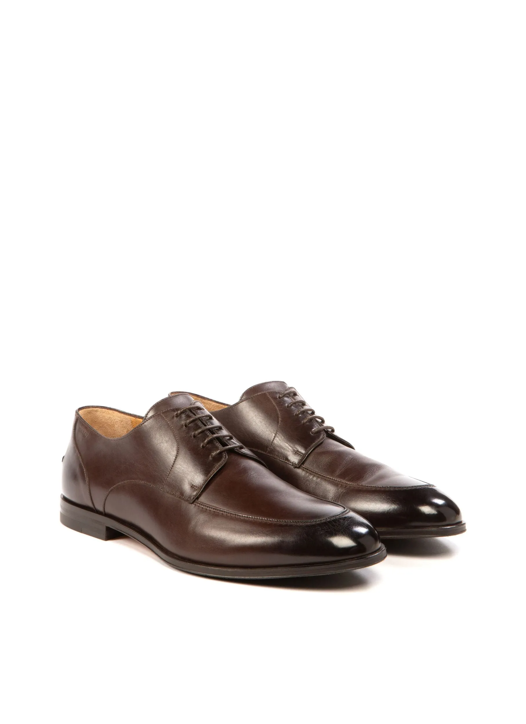 Wedmer Leather Derby Shoes In Brown