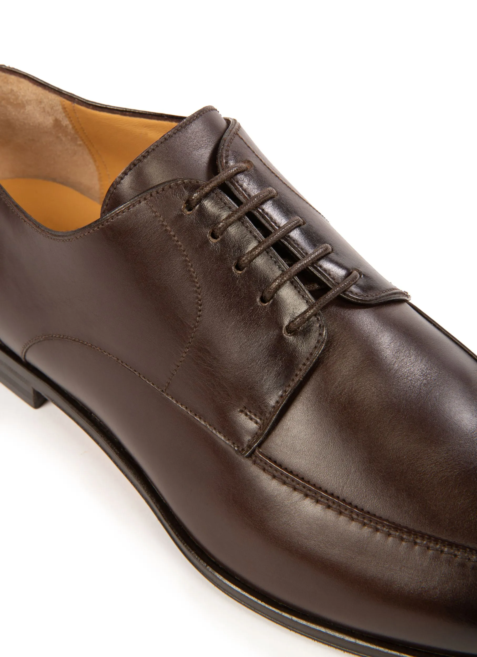 Wedmer Leather Derby Shoes In Brown