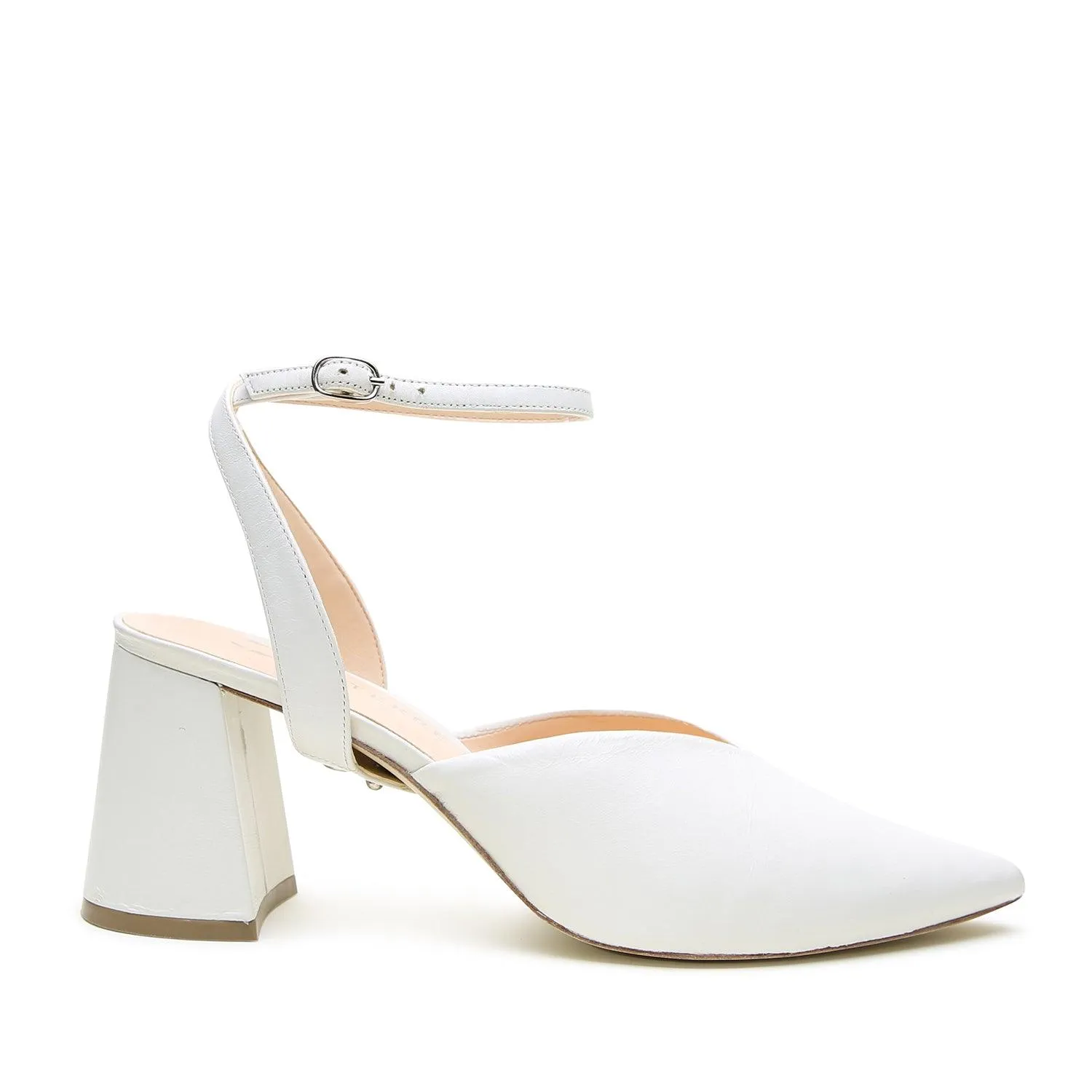 White V Mule   Marilyn Strap