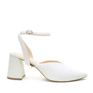 White V Mule   Marilyn Strap