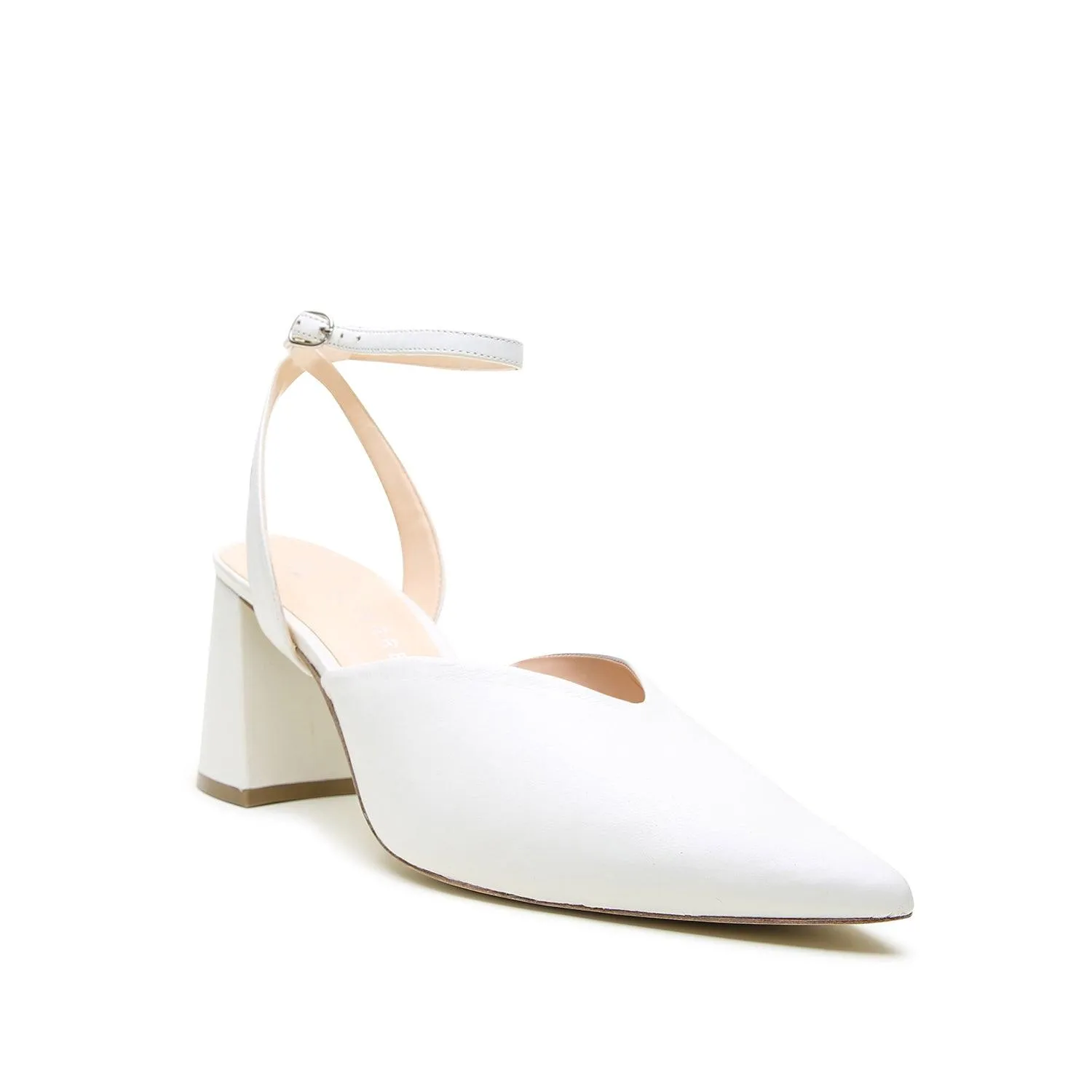White V Mule   Marilyn Strap