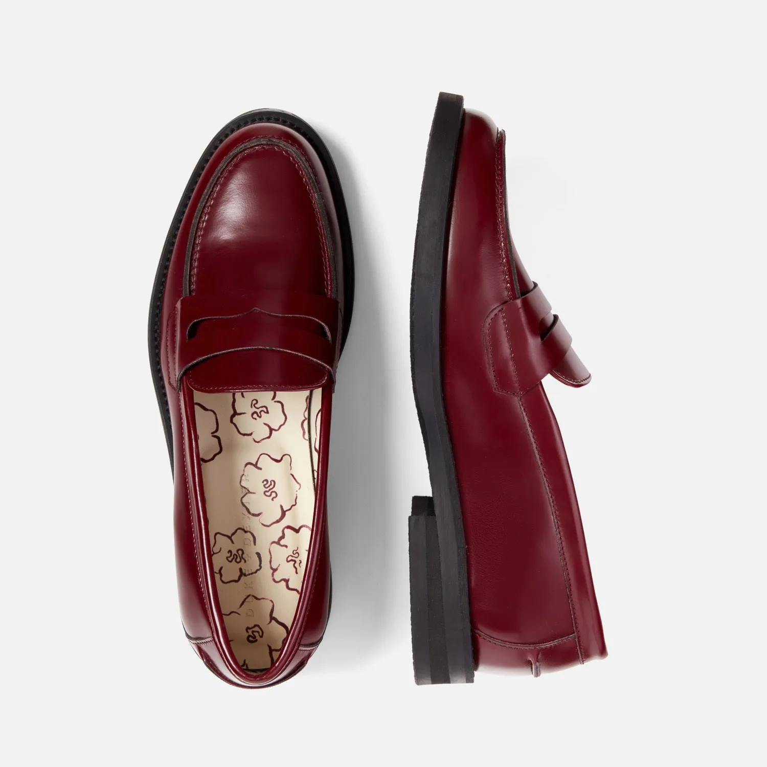 Wilde Burgundy Penny Loafer - Women's