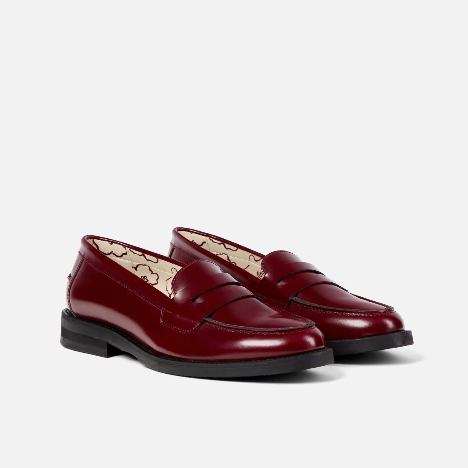 Wilde Burgundy Penny Loafer - Women's