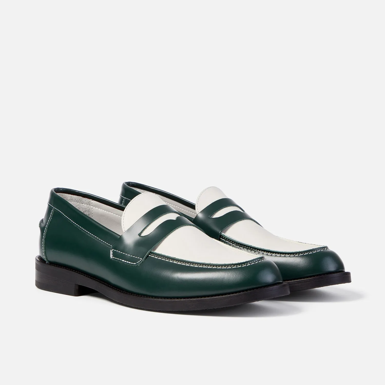 Wilde Forest   White Penny Loafer - Men's