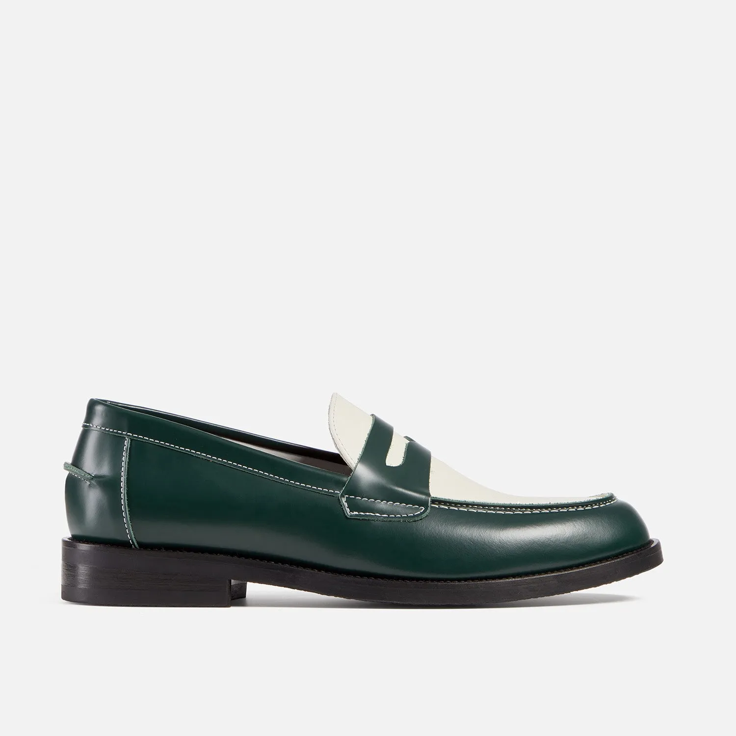 Wilde Forest   White Penny Loafer - Men's
