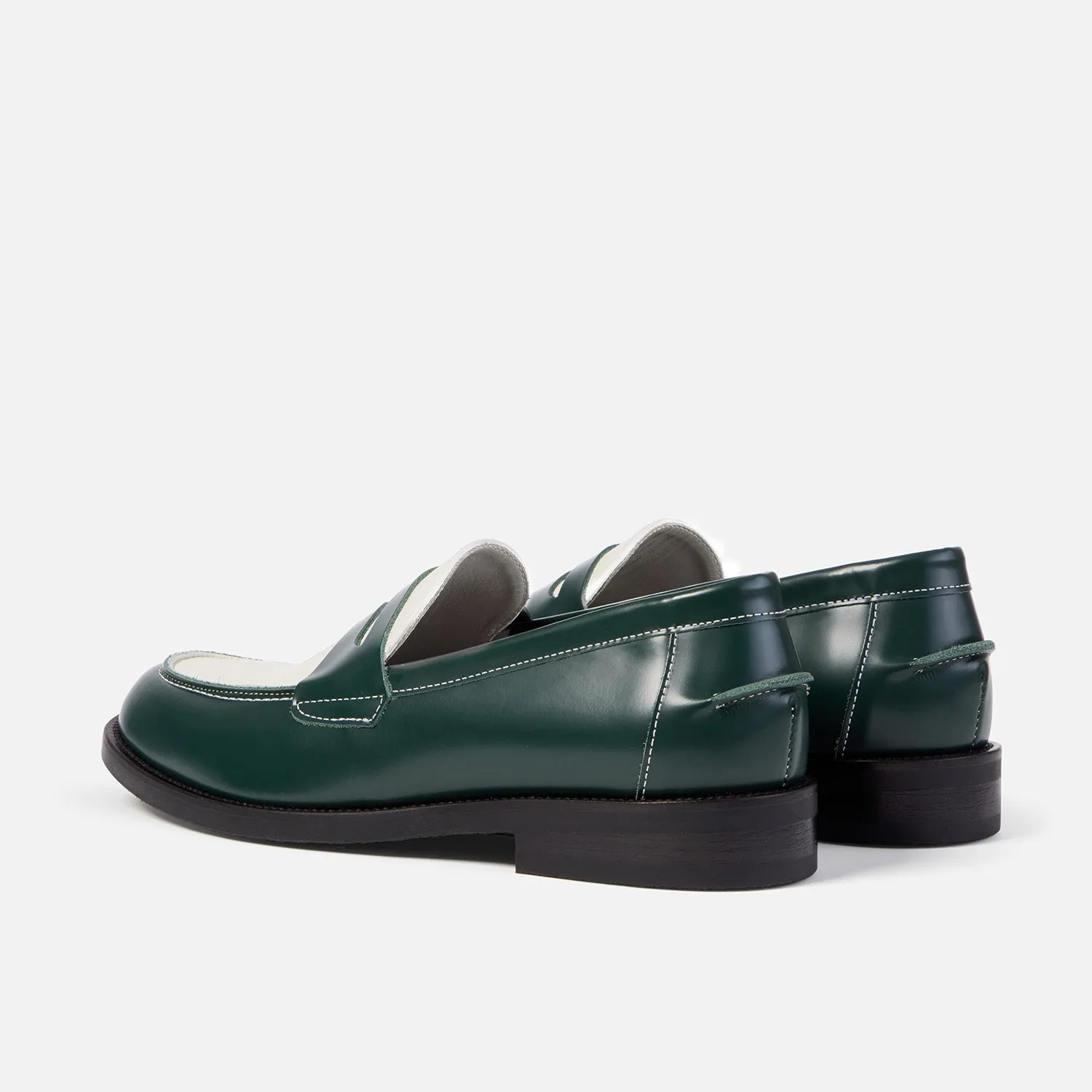 Wilde Forest   White Penny Loafer - Men's