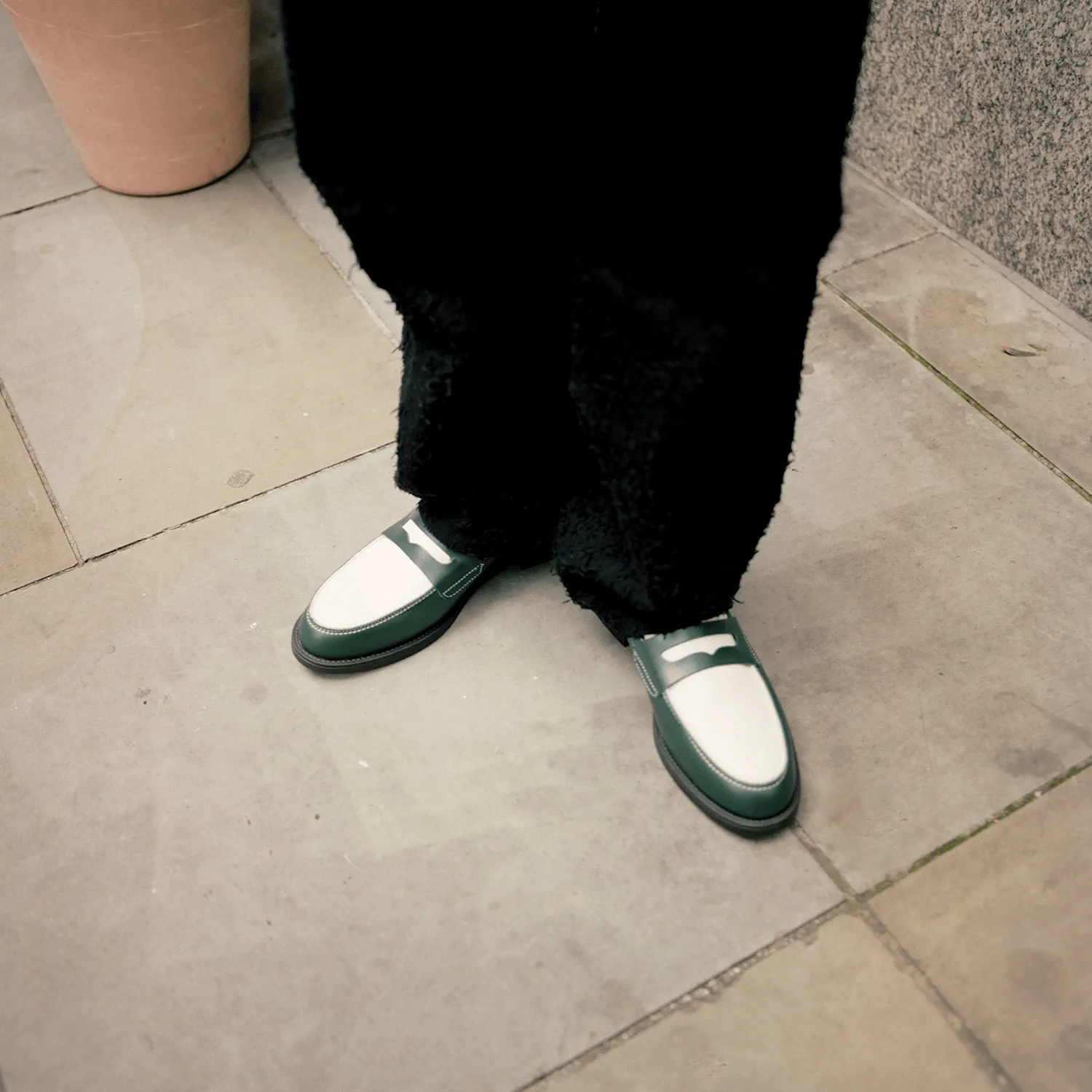 Wilde Forest   White Penny Loafer - Men's