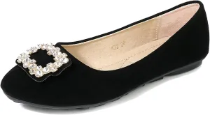 Women Loafers Flat Shoes Rhinestone Bow Summer Slip ons