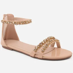Women "BARBARA" Evening Flat Sandals