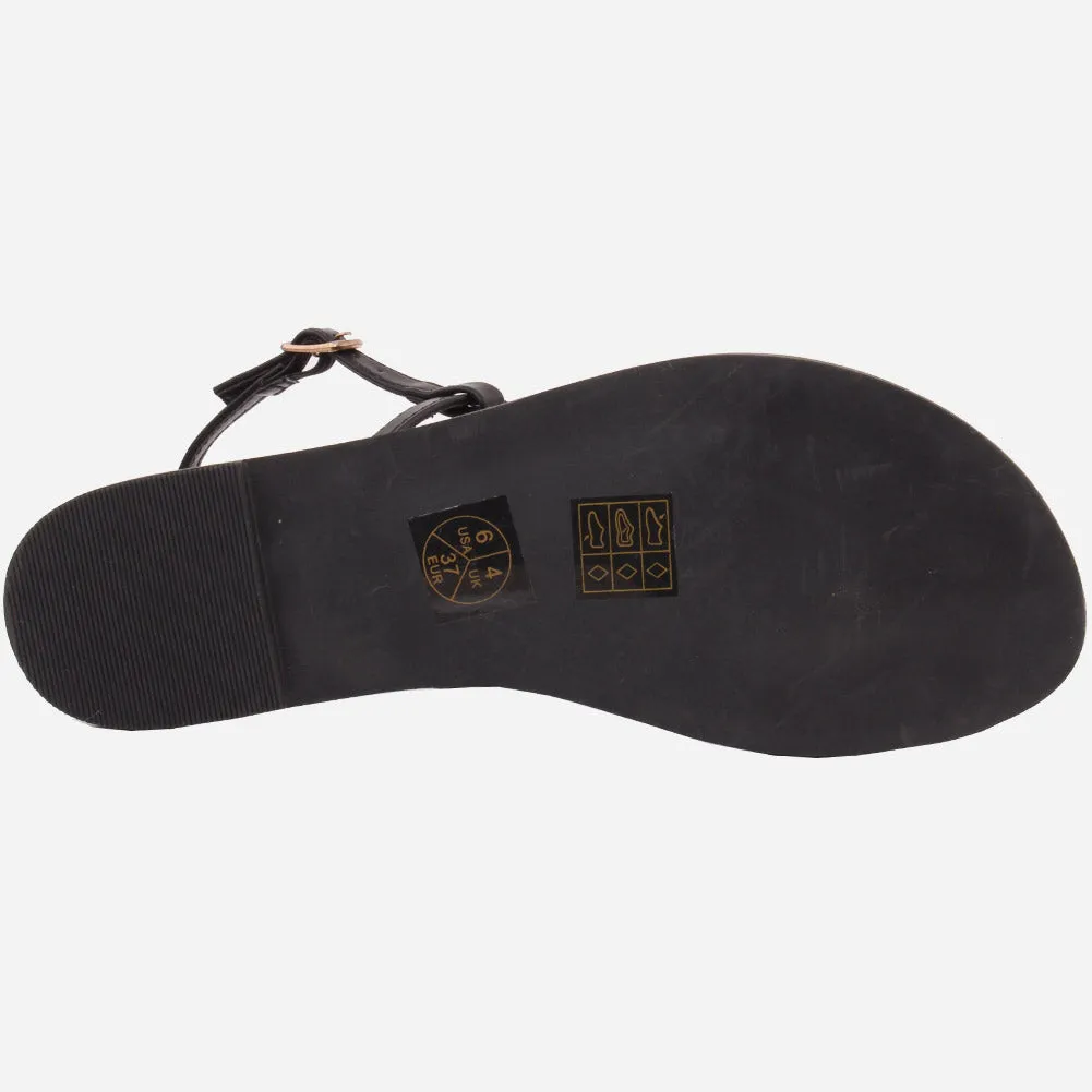 Women "EMMA" Wide Fit Flat Sandals