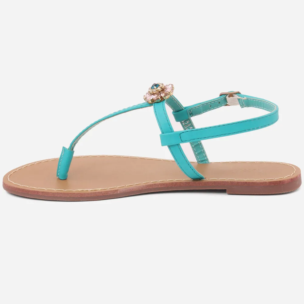 Women "EMMA" Wide Fit Flat Sandals