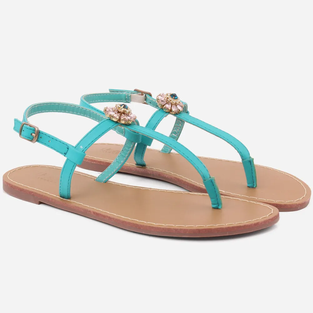 Women "EMMA" Wide Fit Flat Sandals