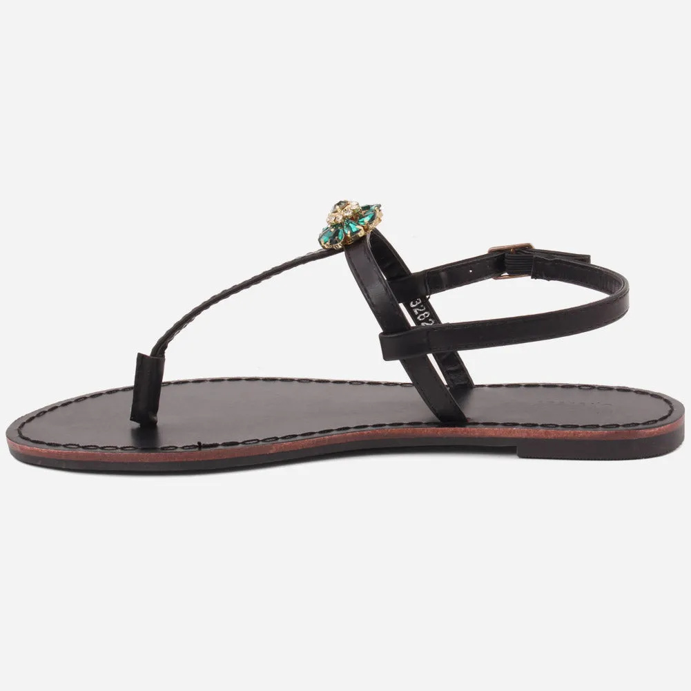 Women "EMMA" Wide Fit Flat Sandals