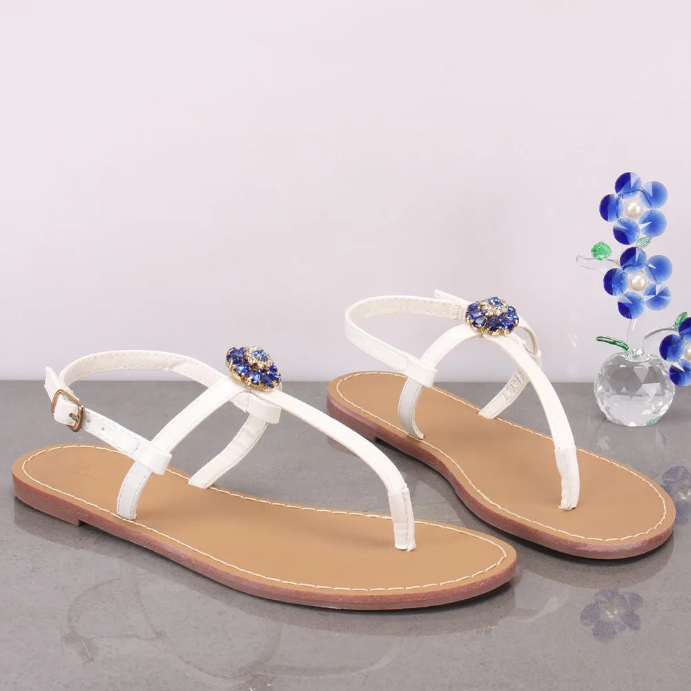Women "EMMA" Wide Fit Flat Sandals