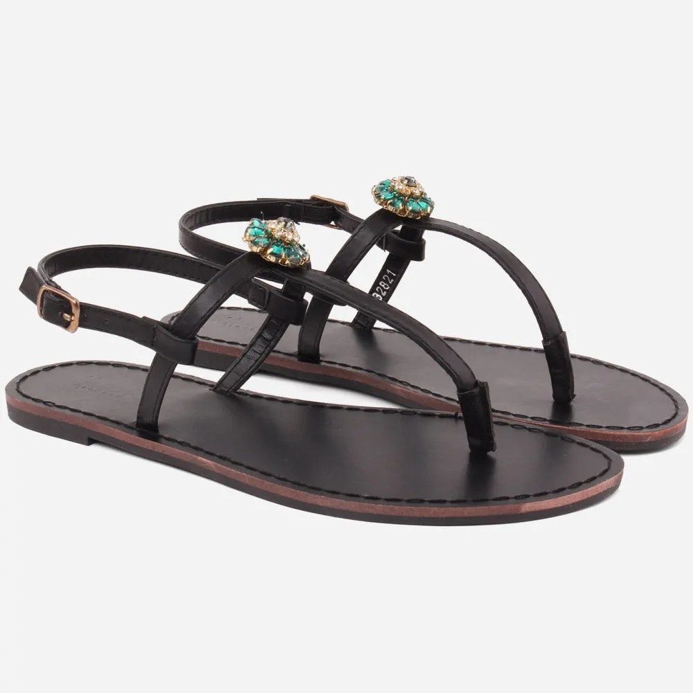 Women "EMMA" Wide Fit Flat Sandals