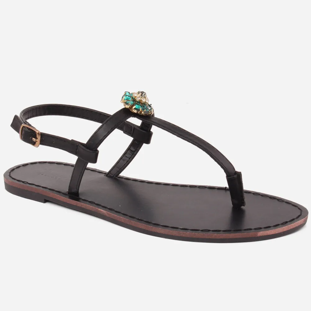 Women "EMMA" Wide Fit Flat Sandals