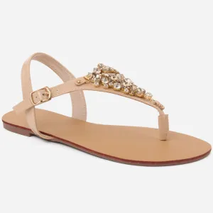 Women "GAL" Wide Fit Ankle Strap Flat Sandals