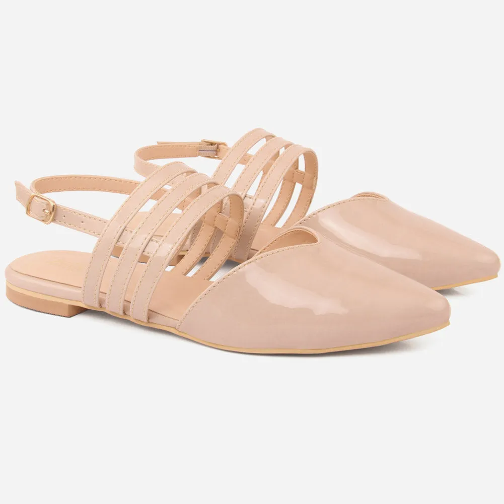 Women "XIMENA" Flat with Buckle Sandals