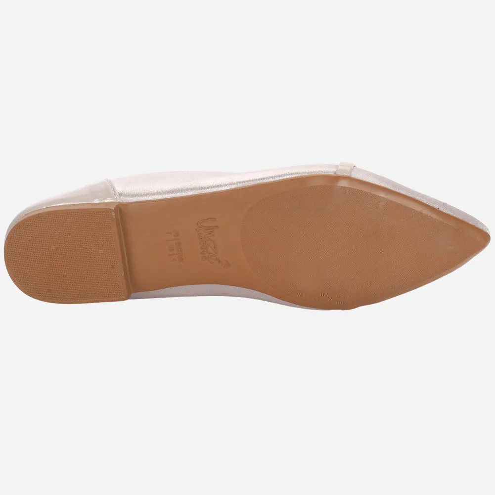 Women's "PARTIA" Pointed Toe Slip On Flat Pumps