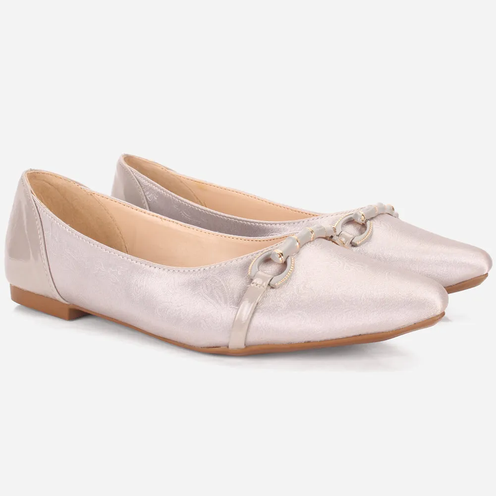 Women's "PARTIA" Pointed Toe Slip On Flat Pumps