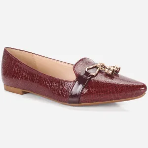 Women's "POLLI" Pointed Toe Slip On Flat Pumps