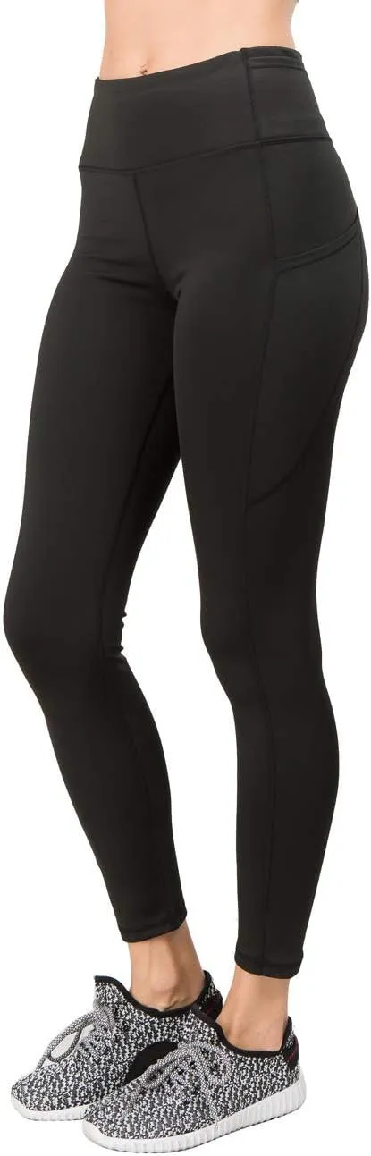 YELETE Women's Jogging Pants High Waist Lattice Ankle Cutout Workout Leggings with Pockets