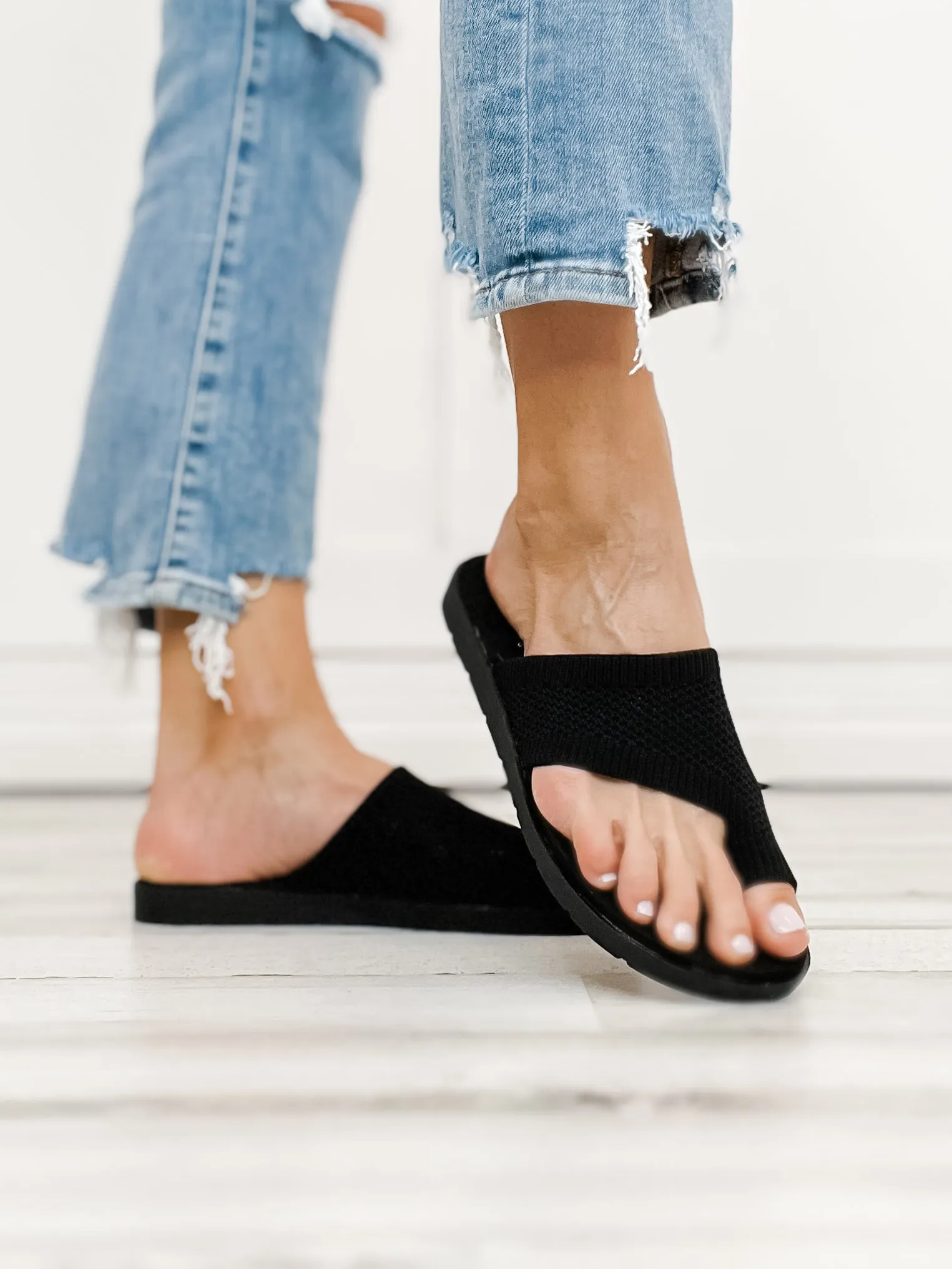 Yellowbox Feeza Knit Sandal in Black