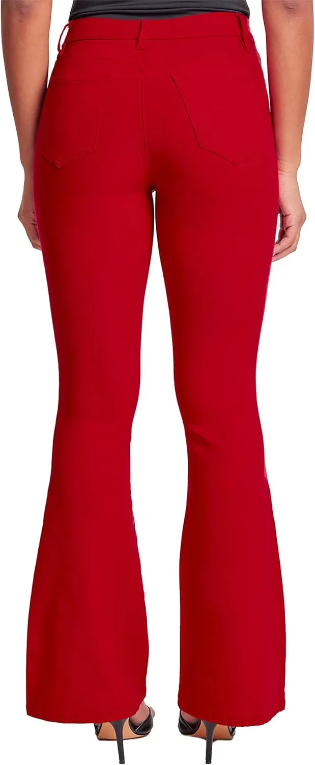 YMI Women's Hyperstretch Forever Color Flare Pants