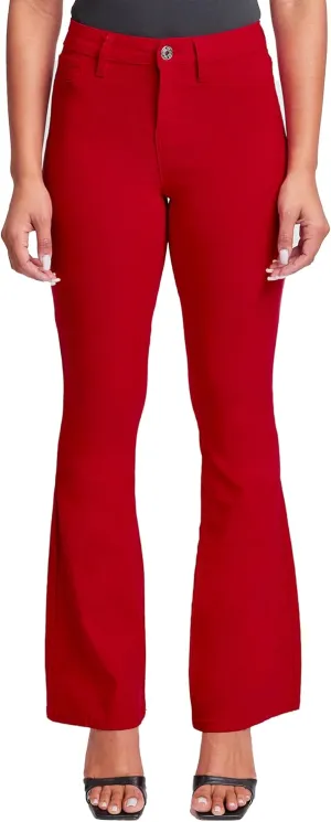 YMI Women's Hyperstretch Forever Color Flare Pants