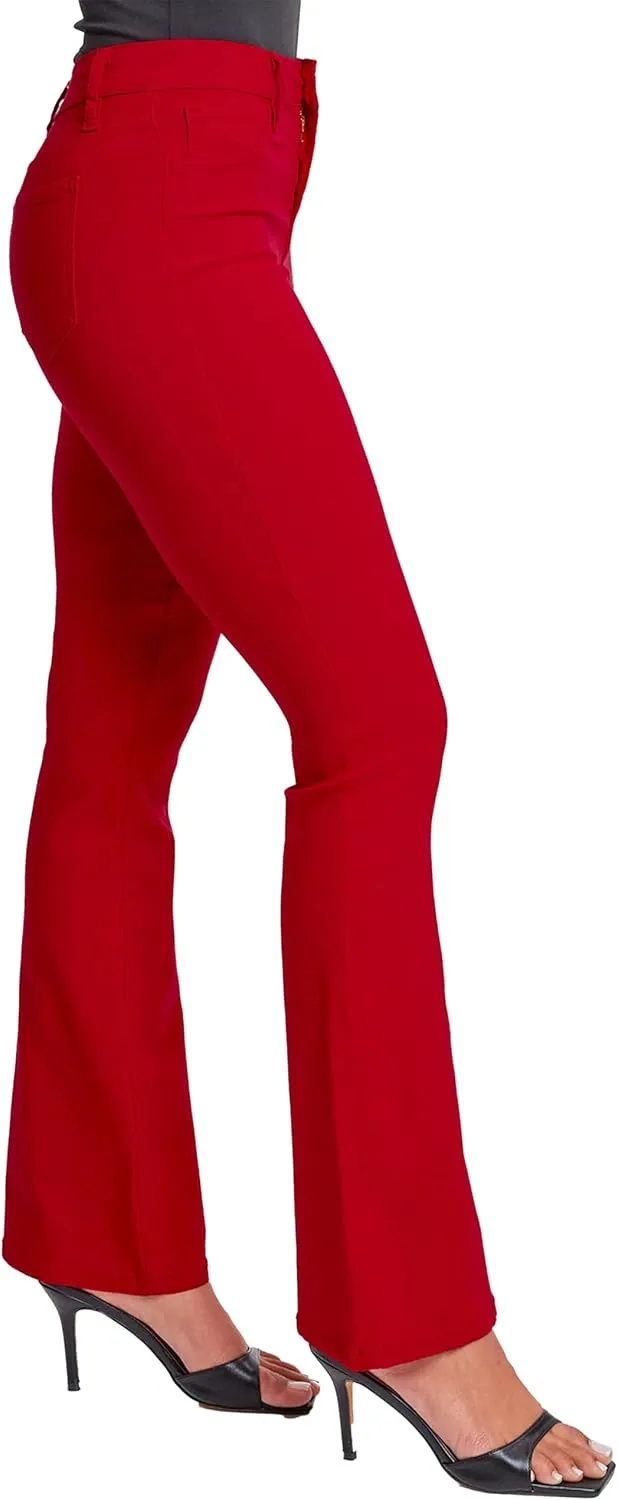 YMI Women's Hyperstretch Forever Color Flare Pants