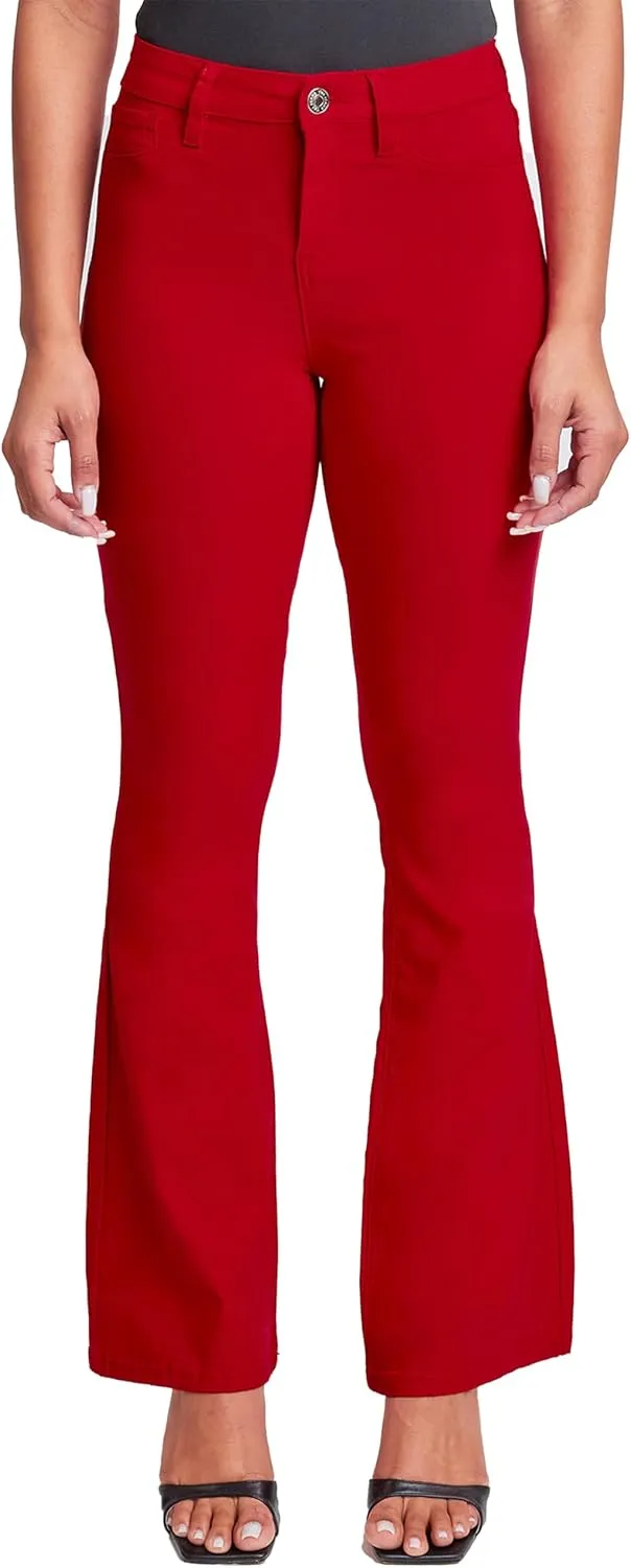 YMI Women's Hyperstretch Forever Color Flare Pants