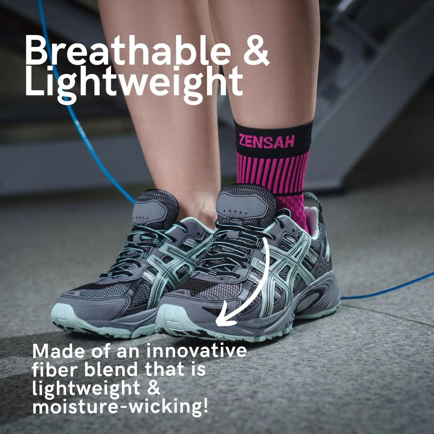 Zensah Ankle Support - Compression Ankle Brace - Running, Soccer, Sports - Ankle Sleeve Helps Sprains, Tendonitis, Pain